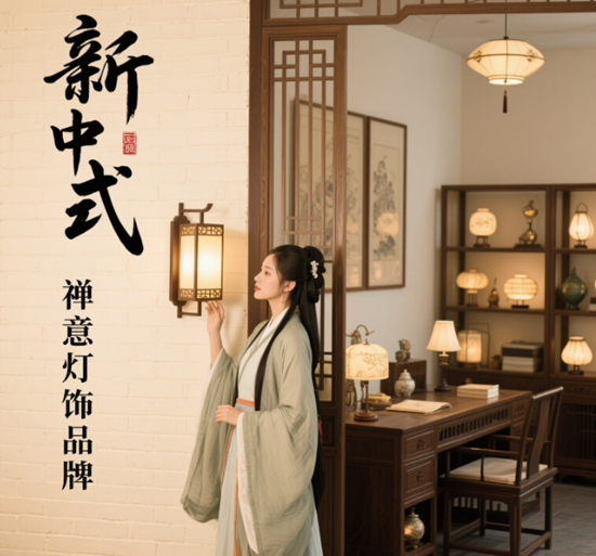 新中式禪意燈飾品牌｜茶室/書房空間照明方案